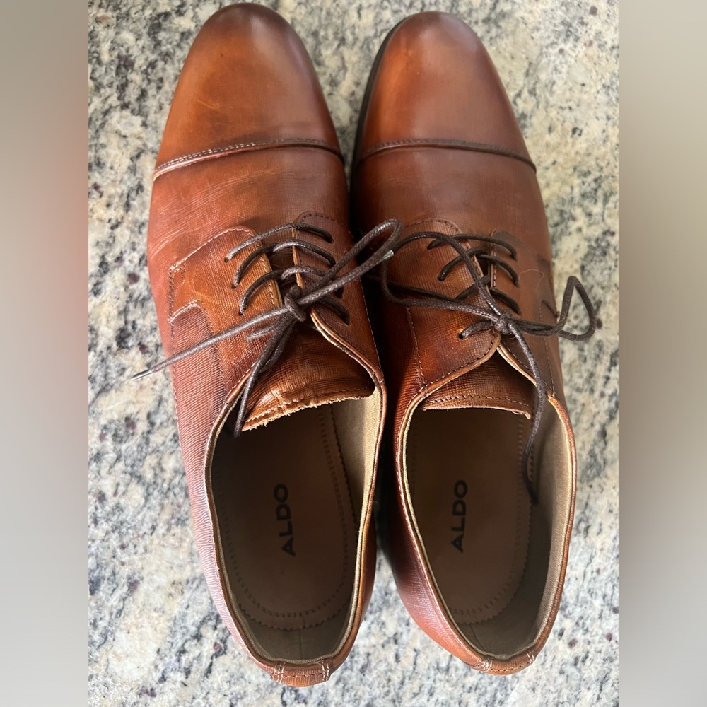 Aldo men’s Sz 10.5 brown dress shoes - Picture 3 of 14